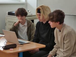 Czech students presenting 2