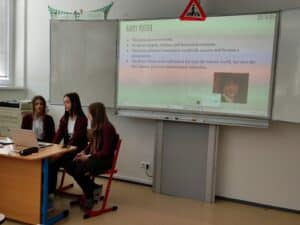 Czech students presenting 3